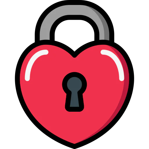 Heart lock icon