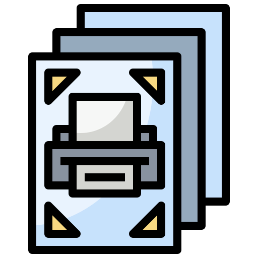 Printed paper ícono