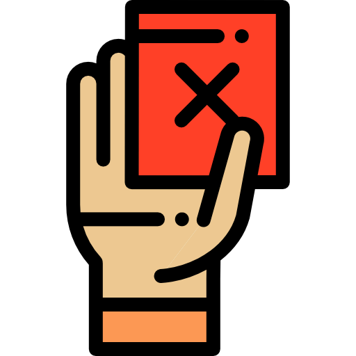 Red card icon