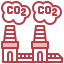 Carbon dioxide icon 64x64