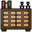 Chest of drawers icon 64x64