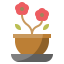 Flower pot icon 64x64