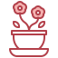 Flower pot icon 64x64