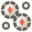 Casino chips icon 64x64