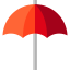 Beach umbrella icon 64x64