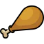 Chicken leg icon 64x64