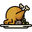 Roast chicken icon 64x64