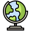 Earth globe icon 64x64