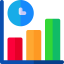 Bar chart icon 64x64