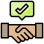 Handshake icon 64x64