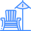 Beach chair icon 64x64