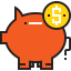 Piggy bank icon 64x64