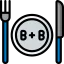 Bed and breakfast icon 64x64