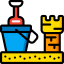 Sand castle icon 64x64