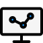 Line graph icon 64x64