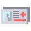 Blood donor card icon 64x64