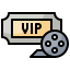 Movie tickets icon 64x64