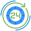 24 hours 图标 64x64