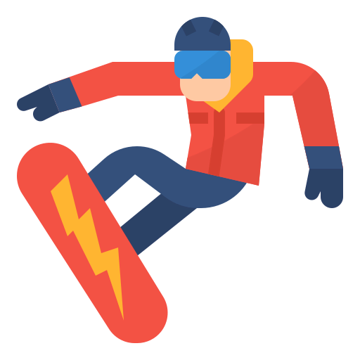 Snowboarding icon