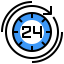 24 hours 图标 64x64
