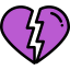 Broken heart icon 64x64