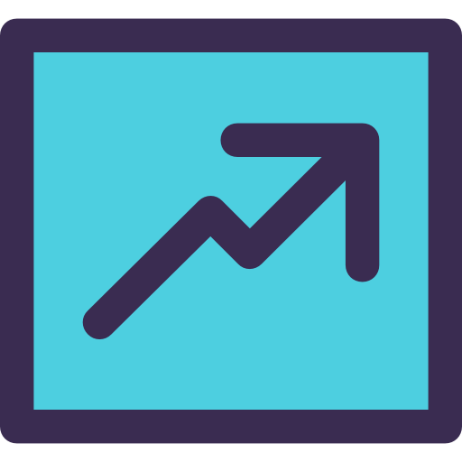 Line chart icon