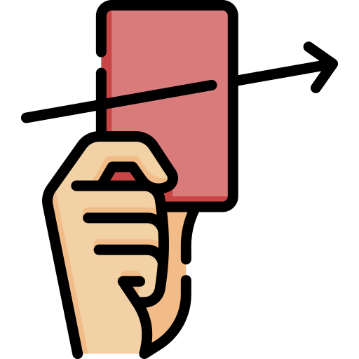 Red card icon