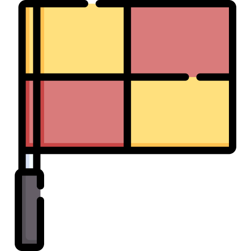 Offside flag icon