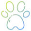 Paw print icon 64x64