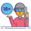 Age limit icon 64x64