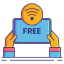 Free wifi icon 64x64