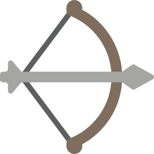Bow and arrow ícono