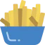 French fries icon 64x64