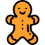 Gingerbread man icon 64x64