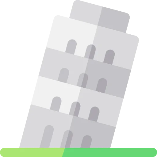 Leaning tower of pisa icon