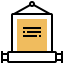 Paper scroll アイコン 64x64