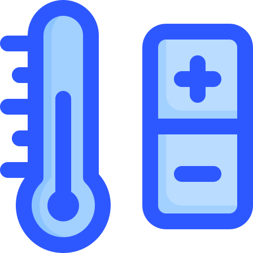 Smart temperature ícono