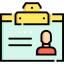 Id card ícono 64x64