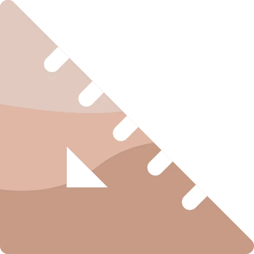 Triangular ruler icon