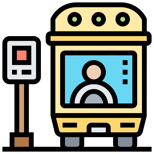 Bus stop icon