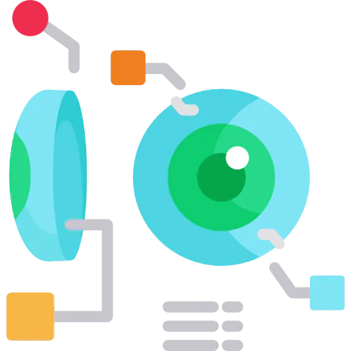 Bionic contact lens icon