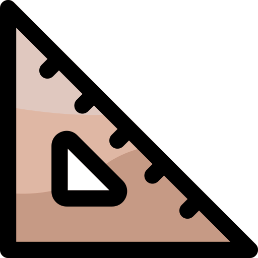 Triangular ruler ícone