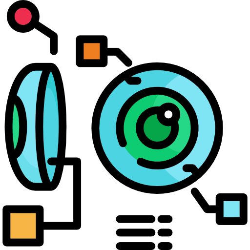 Bionic contact lens icon