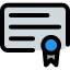 Certificate icon 64x64