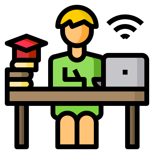 Online learning icon