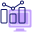 Bar chart icon 64x64