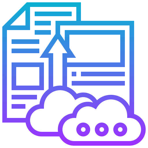 Cloud upload ícone