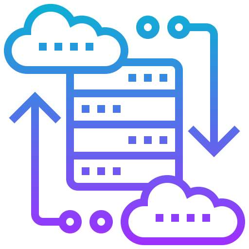 Cloud database icône
