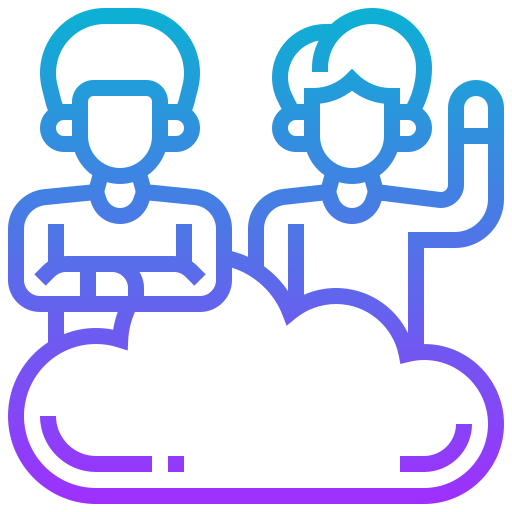 Cloud sharing icon