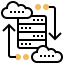 Cloud database icon 64x64